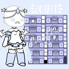 a drawing of a girl standing next to a computer keyboard with clothes on the keys