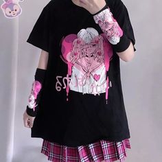 Style Kawaii, Harajuku Girls, Pastel Goth Fashion, Alt Outfits, Harajuku Outfits, Gothic Clothes, E Girl, Kawaii Fashion Outfits, Harajuku Streetwear