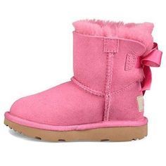 UGG Mini Bailey Bow II 1017397T-PAZ Ugg Mini Bailey Bow, Mini Baileys, Pink Snow, Ugg Bailey, Ugg Mini, Bailey Bow, Kids Uggs, Stylish Sneakers, Big Boys