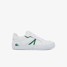 Meet the L004: a vulcanised pair of trainers crafted using leather uppers and rubber outsoles, while colour pop details give the style a fresh look. To finish? Iconic Lacoste branding. Tennis Whites, Lacoste Shoes, Colour Pop, Summer Sunglasses, Fresh Look, 2024 Collection, Small Leather Goods, Mens Shoes Sneakers, Leather Sneakers