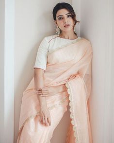 Samantha Saree Photos, Samantha Photos In Saree, Celebrities In Saree, Celebrity Saree, Samantha In Saree, डिजाइनर कपड़े, Samantha Akkineni, Fashionable Saree Blouse Designs