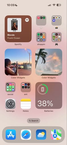 an iphone screen with various icons on it