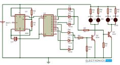 an electronic circuit diagram showing the current voltages