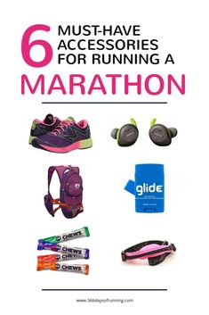 there are many items that can be found in this marathon book, including running shoes and headphones