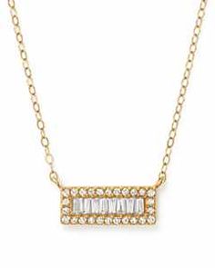 Bloomingdale's Diamond Circle Pendant Necklace in 14K Yellow Gold, 0.20 ct. t.w. | Bloomingdale's Gold Cubic Zirconia Necklace With Baguette Cut, Formal Gold Diamond Necklace With Baguette Diamonds, Gold Baguette Diamond Jewelry, Baguette Diamond Gold Jewelry, Gold Baguette Cut Diamond Necklace, Gold Diamond Necklace With Baguette Cut And Diamond Accents, Gold Baguette Cut Diamond Necklace With Accents, Baguette Cut Diamond Necklace With Diamond Accents In Gold, Gold Baguette Jewelry With Diamond Cut