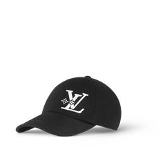 LOUIS VUITTON® - Lv Smash Cap - Black Louis Vuitton Gifts, Fall Winter Essentials, Lv Logo, Cap Collection, Trunk Bag, Spring Sandals, Leather Denim, Wallet Pouch, Monogram Bag