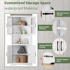 the instructions for how to use a waterproof storage space in your home or office