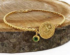 Gold Coin Earrings, Traditional Gold Coin Necklace Gift, Gold Coin Bracelet For Women, Coin Gold Bracelet, Gold Coins Bracelet, Arab Gold Coin Jewelry, Ancient Coin Jewelry