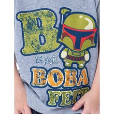 Star Wars is the most famous story in the galaxy! It has become the ultimate in sci-fi fantasy and second to none in popularity. This shirt features the words "B is for Boba Fett." The tee comes with a tagless neckline for comfortable wear. This shirt is great for any little Star Wars fan. Clone Trooper Helmet, Clone Trooper, Helmet Design, Kids Clothes Boys, Boba Fett, Boys Long Sleeve, Sci Fi Fantasy, The Galaxy, Boys T Shirts