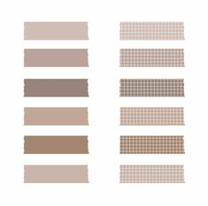 some different shades of brown and beige on a white background with the same color scheme