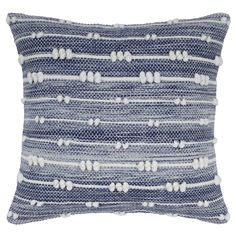 PRICES MAY VARY. Recycled Polyester and Organic Cotton 🧶 High-Quality Materials - The throw pillow cover has been developed using high quality polyester and cotton yarns. All the four seams on the inside of the cushion are covered with a cotton cloth to provide extra strength, durability and neatness. 📏 Size and Composition - The package includes one 18x18 inch throw pillow cover packed inside a cotton bag. The front of the pillow cover is made of 85% Polyester and 15% Cotton yarns. For the ba Boho Home Kitchen, Coastal Pillow Covers, Coastal Pillows, Feather Pillows, Cover Blue, Garden Pillows, Star Pillows, Perfect Pillow, Polyester Yarn