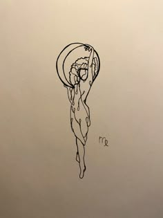 a drawing of a woman holding an umbrella