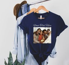 "Family Picture T-shirt, Birthday Photo Shirt, Couple Photo T-shirt, Personalized Photo Shirt, Custom Family Photo Shirt, Custom Picture T-Shirt ---How To Order --- 1-) Please, check and review all photos 2-) Choose your t-shirt size and color 3-) Write your design and design color in personalization box 4-) Click add to cart. You can go back to add more product 5-)Click \"Proceed to check out\" 6-)When you check out, you can add a note to seller for any request SIZE AND COLORS: For sizing detai Photo Tshirt Ideas, Dad Pictures, Make Your Own Shirt, Family Picture, Couple Photo, Birthday Photo, Custom Birthday, Birthday Photos, Design Color