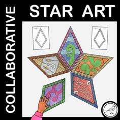 Matariki Activities For Kids, Star Art Projects For Kids, Matariki Art For Kids, Star Arts And Crafts, Star Art Project, Maori Art For Kids, Crafts For 5th Graders