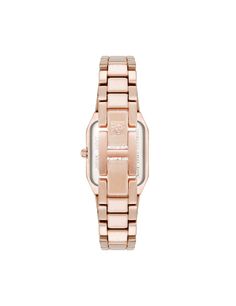 This elegant watch features a striking Roman numeral bezel, adding a playful touch to its design. The classic numerals offer a refined aesthetic that complements any style. • Band Length: 7"• Case width: 23mm• Band width: 16x13mm Classic Rose Gold Watch With Metal Dial, Classic Watch Accessories With Metal Dial In Rose Gold, Classic Rose Gold Watch Accessories With Metal Dial, Elegant Rose Gold Watch Accessories For Everyday, Timeless Rose Gold Watch Accessories With Metal Dial, Classic Pink Watches With Rectangular Dial, Rose Gold Watch Accessories With Rectangular Dial, Classic Pink Watch With Rectangular Dial, Rose Gold Analog Watch Accessories With Rectangular Dial