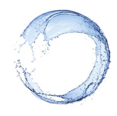 water splashing in the shape of a circle