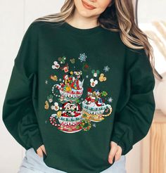 Christmas Disney Outfits, Occupational Therapy Christmas, Disney Christmas Outfits, Doodle Shirt, Party 2023, Very Merry Christmas Party, Christmas Party Outfit, Christmas Doodles, Holiday Apparel