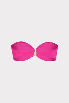 Made from a luxe, sustainable Italian swim fabric, this classic bandeau bikini top has a ring detail in the center. It’s padded and clasps in the back to close. Wear it with its coordinating Margot bikini bottom. This season, it comes in our signature hot pink. Sunshine State, Bandeau Top, In Hot, Hot Pink, Online Store, Things To Come, Ring, Pink, Fabric