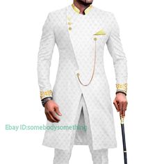 Men African Suits Partt Embroidery Jacket and Pants 2 Piece Set Formal Outfits Size:XS-6XL Material:Polyester       Payment 1. Payment must be made within 7 days of auction closing (Unpaid dispute will automatically open when item is not paid in 7 days). 2. PLEASE NOTE: SHIPPING&HANDING DOES NOT INCLUDE DUTIES, LOCATL TAXES OR ANY OTHER IMPORTATION FEES. 3. Please list your special requests (color, packages, value of declaration, etc.) in the EBAY NOTES SECTION when you make payment Shipping 1. African Suits, Outwear Outfit, African Suit, Embroidery Jacket, Ethnic Suit, Traditional Suit, Parka Women, Formal Outfits, African Men