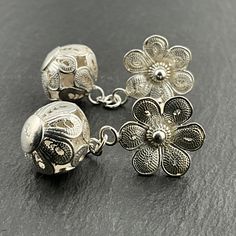 Vintage Sterling Silver Fancy Flower Dangle Stud Earrings, Fully Hallmarked 925, Max Dangle Length 33.5mm, Max Width 13.5mm, Max Depth 12.5mm, Total Weight 6.65 Grams, Secure Butterfly Backs, Lovely Condition Piercing Tattoo, Jewelry Earrings Studs, Vintage Sterling Silver, Piercings, Etsy Earrings, Jewelry Earrings, Accessory Gift, Stud Earrings, Electronic Accessories