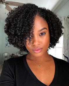 Lace Front Black, Cabello Afro Natural, Bob Haircut Curly, Natural Hair Cuts, Pelo Afro, Curly Human Hair Wig, Curly Bob Hairstyles, Black Wig, Lace Hair