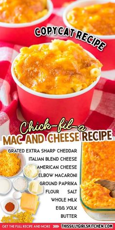 an advertisement for macaroni and cheese recipe