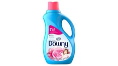 a bottle of downy liquid on a white background