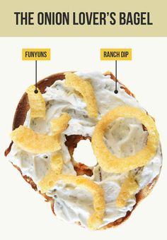 the onion lover's bagel has two different toppings