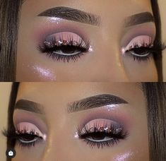 Pink Cut Crease Eyeshadow, Pink Cut Crease, Crease Eyeshadow, Sultry Makeup, Cut Crease Eyeshadow, Scene Makeup, Cute Eye Makeup, Pretty Lashes, Neutral Eyes