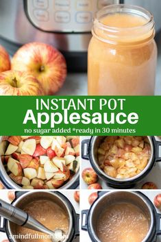 instant pot applesauce recipe in 30 minutes or less with instructions to make it