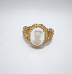 Vintage lucite cameo cuff bracelet gold tone filigree, 2.75" x 2.". Adjustable Gold Cameo Jewelry, Cuff Bracelet Gold, Gold Bracelet Cuff, Vintage Lucite, Bracelet Gold, Gold Gold, Charm Bracelets, Cuff Bracelet, Jewelry Bracelets