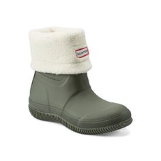 HUNTER-Thunor Waterproof Boot Take on the day in the Thunor boot from Hunter. This waterproof pair sports a toasty, fleece-lined, foldover silhouette for a pair that's as stylish as it is comfortable. Click here for Boot Measuring Guide. Waterproof Boots, Dark Green, Click Here, The Day, Boots, Sports, Green