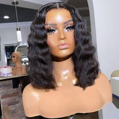 Myshinywigs DW wig is made with 100% human hair, this tropical deep wave wig comes with pre-bleached knots and a pre-plucked hairline. Super glueless wig with undetectable HD lace that fits any skin tone, this human hair bob wig gives us classic and chic vibes. Very versatile. It is easier and more convenient for a wig beginner to install, as well as easier to maintain, it is a beginner-friendly wig type. It also comes with an adjustable band at back to adjust the cap size according to your head