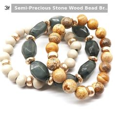 👜✨ Don't Miss Out! 🎉👜 🔥 Semi-Precious Stone Wood Bead Bracelet Set 🔥⎆ https://nicholecollection.com/products/semi-precious-stone-wood-bead-bracelet-set ⎆ Only $15.50 right now ⎆ ►  Free shipping and an Extra 10% off on all orders $59.99 or more. While supplies last! 🔥⎆ https://nicholecollection.com/products/semi-precious-stone-wood-bead-bracelet-set ⎆ Embrace Natural Beauty, Wood Bead Bracelet, Bohemian Aesthetic, Free Spirit Style, Semi Precious Stone, Semi Precious Stones, Earthy Tones, Accessories Unique, Bead Bracelet