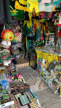 an outdoor market with lots of items for sale