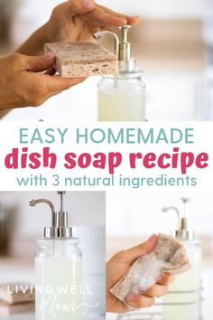 Dr Bronners Dish Soap, Non Toxic Dish Soap, Dish Soap Recipe, Natural Dish Soap, Doterra Recipes, Diy Soaps