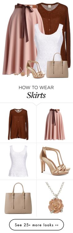 "belted skirt" by divacrafts on Polyvore Nice Skirts, Skirts Sets, Types Of Clothes, Styling Skirts, Pentecostal Fashion, Belted Skirt, Wardrobe Makeover, Professional Dress, Fun Clothes