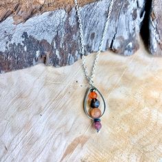 Empowerment Droplet Gemstone Necklace  - Studio Selyn