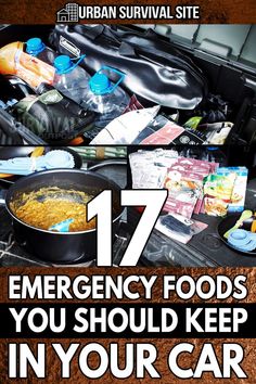 Survival Skills Emergency Preparedness, Prepper Food, Emergency Preparedness Food, Vehicle Storage, Car Food, Emergency Prepardness, Emergency Survival Kit, Emergency Preparedness Kit, Survival Supplies