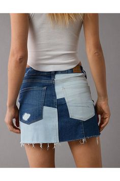 Our softest, stretchiest, never-loses-its-shape denim/Super soft inside and out, comfortable and lightweight/Patchwork design/Front & back pockets/This skirt is Real Good: Made with the planet in mind & a promise to continue to do better. Casual Denim Patchwork Skirt, Casual High Waist Patchwork Denim Skirt, High Waist Patchwork Blue Denim Skirt, High Waist Blue Denim Skirt With Patchwork, Casual Patchwork Cotton Denim Skirt, Casual Dark Wash Patchwork Denim Skirt, Casual Patchwork Denim Skirt, High Rise Patchwork Recycled Denim Bottoms, Stretch Denim Blue Patchwork Bottoms