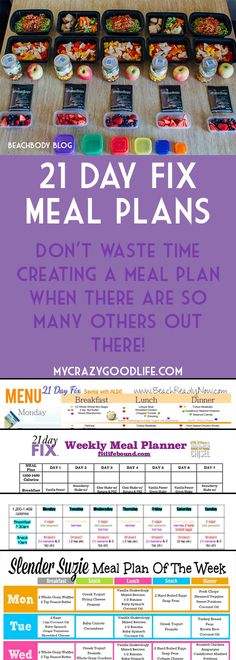 You don't have to spend hours creating a meal plan for the 21 Day Fix when there are already so many out there! Beachbody 21 Day Fix, 21 Day Diet, 21 Day Fix Extreme, Overnight Oat, 21 Day Fix Meals, 21 Day Challenge, Weekly Meal Planner