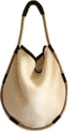 Eco-friendly Hobo Bag With Leather Handles, Beige Canvas Hobo Bag, Linen Tote Shoulder Bag, Linen Shoulder Bag For Daily Use, Casual Burlap Shoulder Bag For Everyday, Casual Everyday Burlap Shoulder Bag, Beige Canvas Shoulder Bag With Braided Handles, Jute Tote Hobo Bag, Beige Shoulder Bag With Braided Handles In Canvas