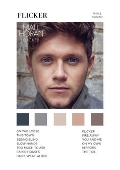 a man with blue eyes and brown hair is featured in the cover of a magazine