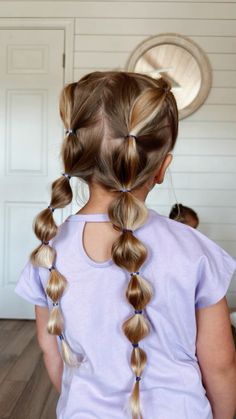 #toddler #toddlerhairstyle #bubblebraids Kid Hairstyles, Top Hairstyles, Toddler Hair, Kids Hairstyles, Skirt Top, Braids, Bubbles, Hairstyles, Skirt