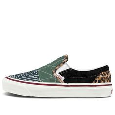 Vans Classic Slip-On 98 DX 'Anaheim Factory - Quilted Mix' VN0A5HZN9GU (SNKR/Skate/Unisex/Low Top/Leopard Print) Vans Style, Vans Slip On, Vans Classic Slip On, Vans Classic, Anaheim, Low Top, Leopard Print, Slip On