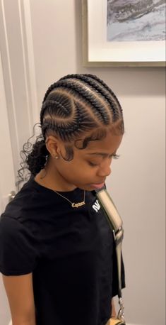 Boost Your Confidence with Hairstyles for Thin Hair | Embrace Your Volume Freshman Hairstyles Black Braids, Cute Hair Styles Braid, 6 Feedins Braids With Bun, Flag Football Hairstyles Black, Scalp Feed In Braids, Braided Bun To The Back, Braided Up Hairstyles For Black Women, 4 Conroe Braids Hairstyles, Fast Braid Hairstyles