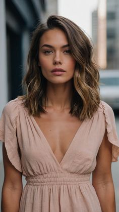 Discover a variety of collarbone length hair styles ideas with layers, straight, bangs, blonde, straight layers, layers straight, brunette, curtain bang, curly, balayage, wavy, and stylish options in this blog post. Find inspiration for your next haircut here. Collarbone Length Hair, Layers And Bangs, Haircuts For Wavy Hair, Sleek Ponytail, Hair Game, Shoulder Length Hair, Medium Length Hair Cuts, Brunette Hair