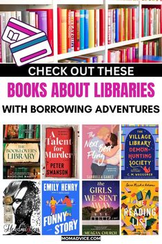 books about librarians with browning adventures and the title check out these books about library