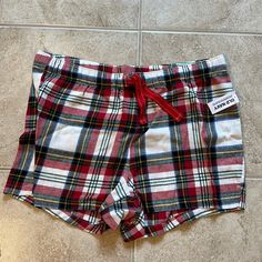 Non-Smoking Household, New With Tags. Red Short Sleepwear For Bedtime, Red Pajama Shorts For Bedtime, Plaid Pajama Shorts, Plaid Pajama, Plaid Pajamas, Cute Everyday Outfits, Pajama Shorts, Everyday Outfits, Women's Intimates