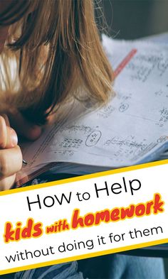 8 tips to help children with homework (without doing it for them) from a mom of three and parent educator Happy Kids, Parenting Hacks